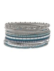 Mirror & thread bangle bracelet set by Lane Bryant