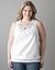 Embellished smocked hem tank by Lane Bryant