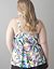 Paisley swim tank with built in Cacique no wire bra