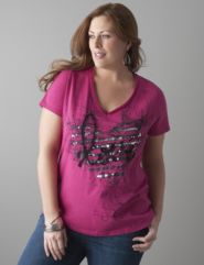 Embellished Love tee by Lane Bryant