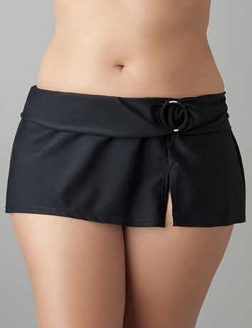 Belted swim skirt by Cacique