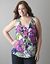 Floral ruffled shell by Lane Bryant