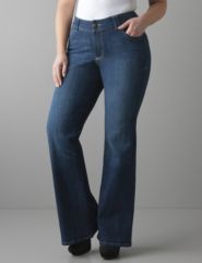 Genius Fit&trade; Dark rinse flare jean