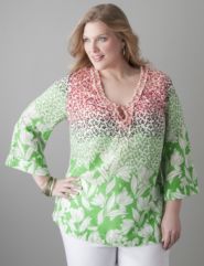 Ombre floral tunic by Lane Bryant
