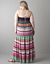 Striped chiffon maxi dress by Lane Bryant