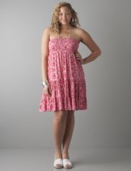 Polka dot convertible tube dress by Lane Bryant