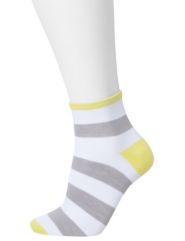 Striped quarter top sock 3-pack
