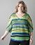 Striped circle blouse by Lane Bryant