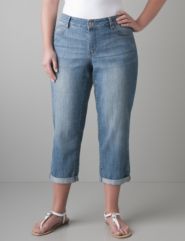 Full figure Soho denim crop by DKNY JEANS