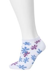 Floral & dots low cut sock 3-pack