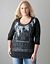 Full figure screen print crinkle top by Seven7