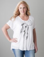 Embellished dream catcher tee by Seven7