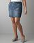 Raw hem denim scooter by Lane Bryant