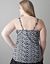 Zig zag swim tank with built in plunge bra by Cacique
