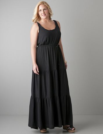 Full figure Ruched maxi dress by Seven7