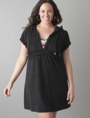 Hoodie swim cover up by Lane Bryant