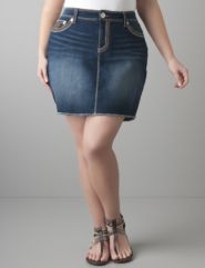Denim pencil skirt by Seven7