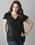 Ruffled sleeve top by Seven7