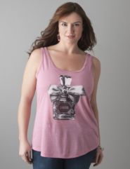 Perfume graphic tank by Lane Bryant