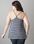 Striped sequin tank by DKNY JEANS