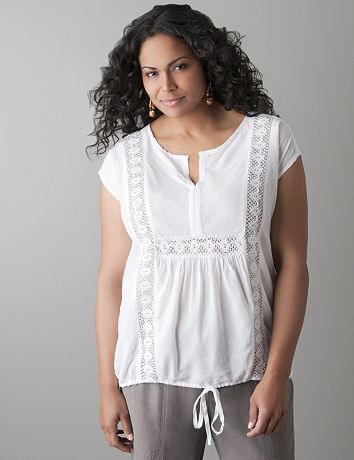 Dobby striped top by DKNY JEANS