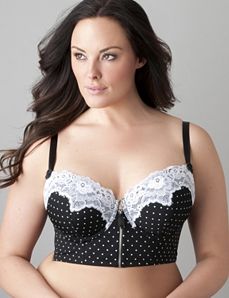 Polka dot longline bra by Cacique