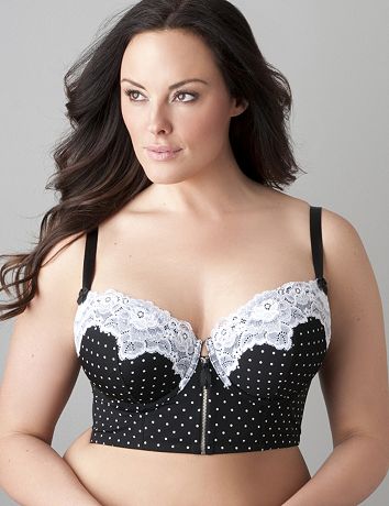 Polka dot longline bra by Cacique