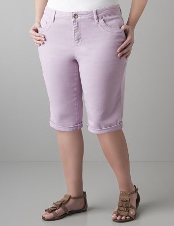 Colored denim short by DKNY JEANS