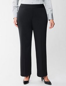 Ponte knit pull on trouser by Lane Bryant