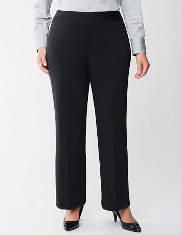 Ponte knit pull on trouser by Lane Bryant