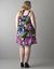 Floral sateen A-line dress by Lane Bryant