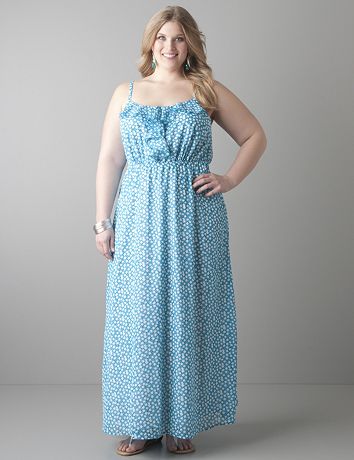 Confetti print maxi dress by Lane Bryant