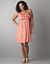 Dressy One shoulder confetti print dress by Lane Bryant