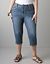 Slim fit denim capri by Lane Bryant