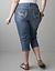 Slim fit denim capri by Lane Bryant