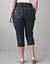 Plus size Dark rinse jegging capri by Lane Bryant