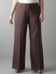 Patterned wide leg trouser by Lane Bryant