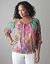 Palm print peasant top by Lane Bryant