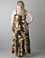Citrus print chiffon maxi dress  by Lane Bryant