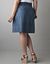 Button front denim skirt by Lane Bryant