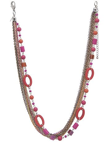 Multi chain bead necklace by Lane Bryant