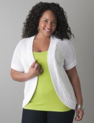 Open weave cardigan