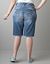Womens plus size Raw edge denim Bermuda short by Lane Bryant