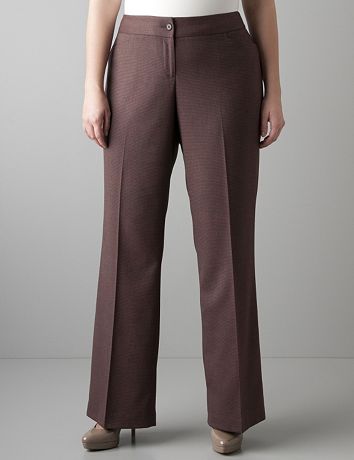 Plus sized Patterned classic trouser by Lane Bryant