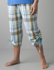 Full figure Plaid cropped sleep pant by Cacique