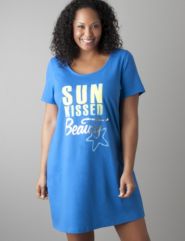 Plus size Sun Kissed sleepshirt by Cacique
