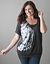 Floral graphic band bottom tee by Lane Bryant