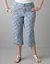Print colored twill capri by Lane Bryant