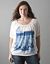 Paris graphic band bottom tee by Lane Bryant