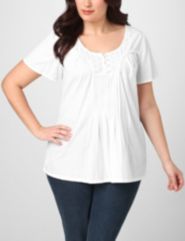 Emilie Eyelet Top by Lane Bryant Outlet
